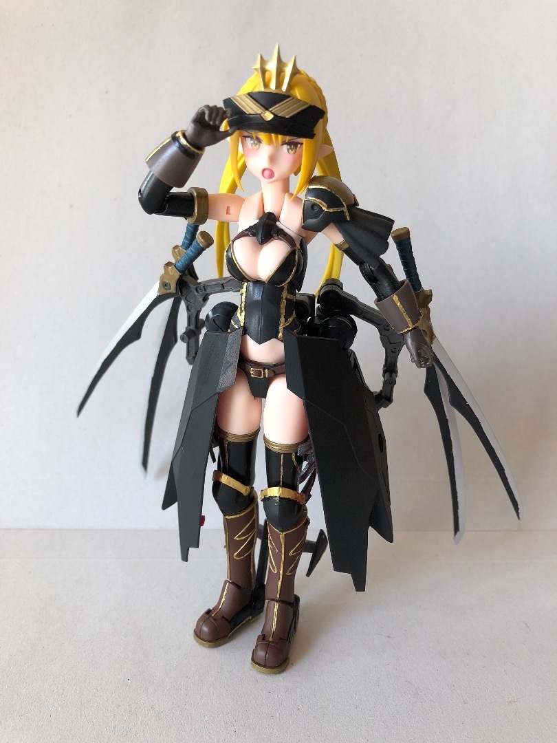 #103プラモデルまとめ売り　武装神姫　ウッディ メガミデバイス 武装神姫エーデルワイス塗装しました